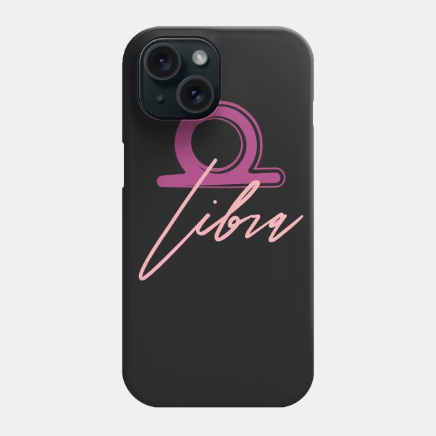 Libra Zodiac Symbol Shirt Phone Case by DimDom