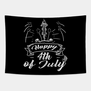 Fireworks 4th of July Design 2 Tapestry