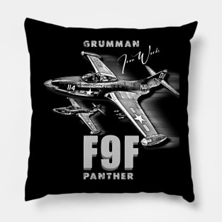 Grumman F9F Panther Carrier-Based Jet Fighter Pillow