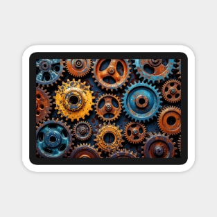 A Variety of Coloful Sprockets - Still Life Magnet