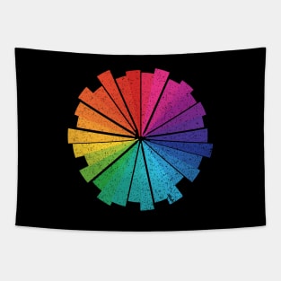 Rainbow Segments Tapestry