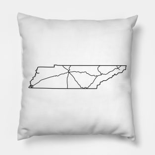 TN Interstate (Black) Pillow