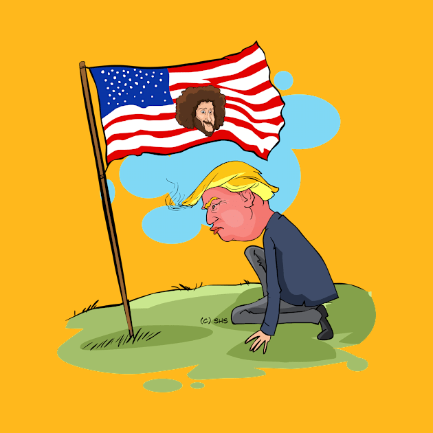 Trump Kaepernick US Flag by ssbond