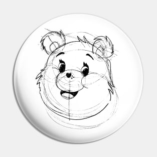 Care Bear Weathered Sketch Pin