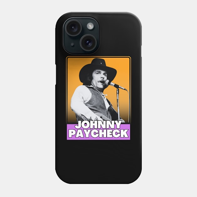 Johnny paycheck (retro) Phone Case by GorilaFunk