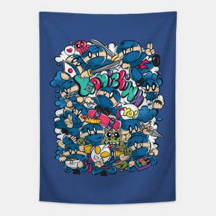 Ninja Day Off Tapestry