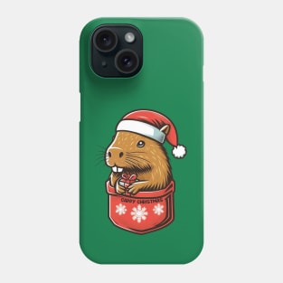 Cute Capybaras Christmas Holiday Phone Case