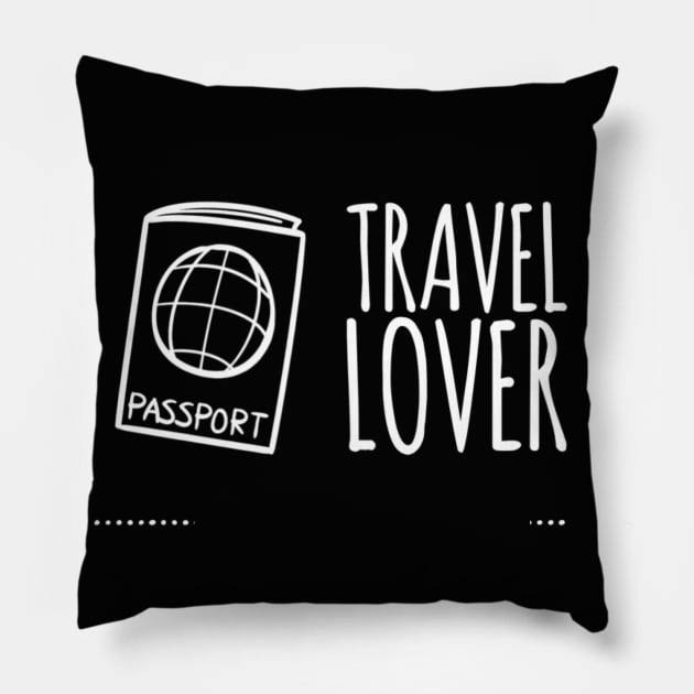 Travel Lover Pillow by BoogieCreates