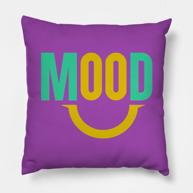 Good Mood Pillow by TEEPOINTER