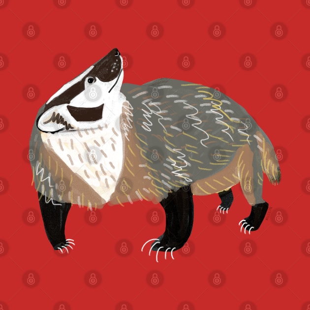 Western American Badger by belettelepink