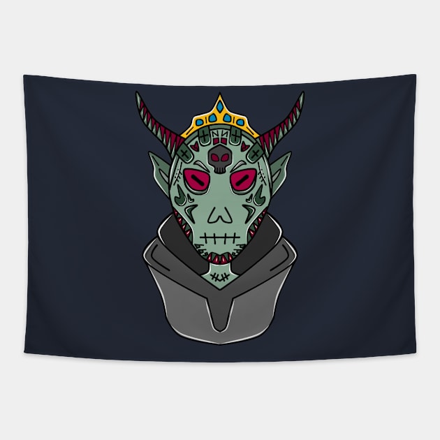 Green devil Tapestry by arWest