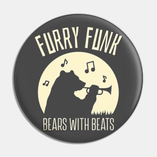 Furry Funk Bears with Beats Pin