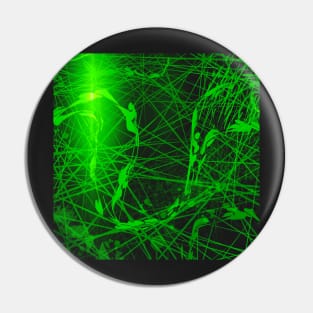 Abstract neon green on black -  Art by Herum Pin