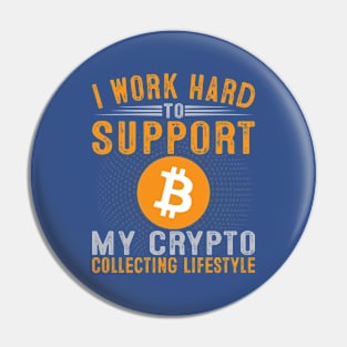 Crypto Collecting Lifestyle Pin