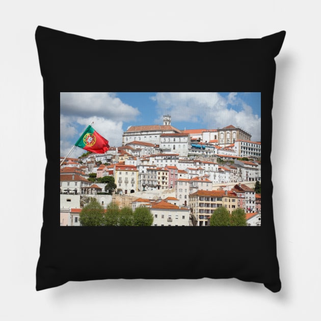 Old town, Coimbra, Portugal, city Pillow by Kruegerfoto