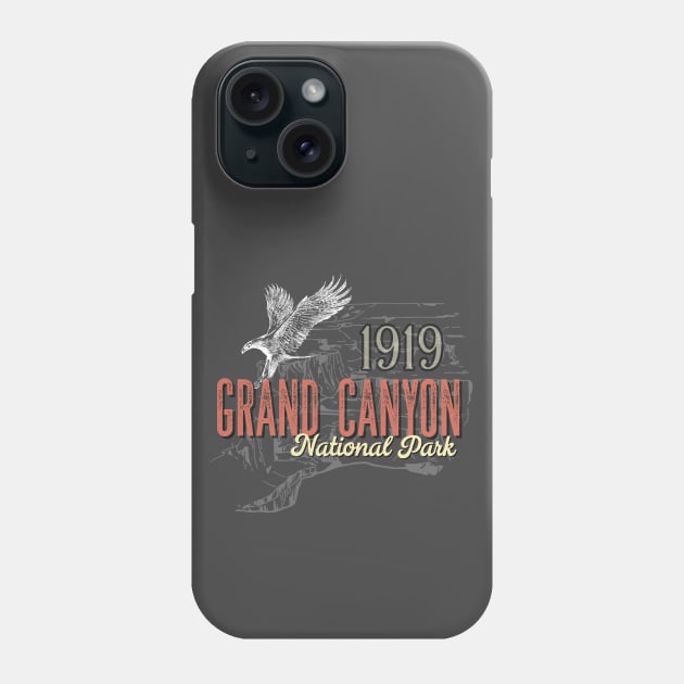 Grand Canyon National Park Arizona AZ Vintage Eagle Phone Case by Pine Hill Goods