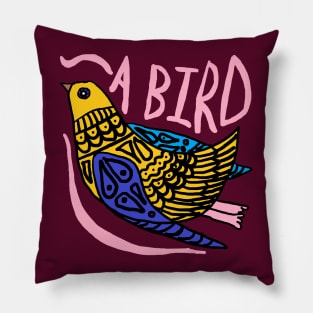 A gliding BIRD Pillow