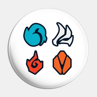 Elemental Dragons Pin