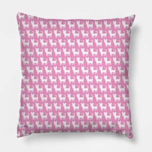 Chihuahua silhouette print (mini) pink Pillow