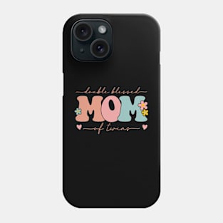 Groovy Double Blessed Mom Of Twins Phone Case