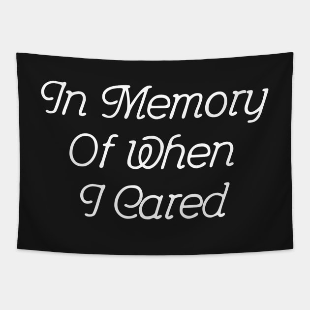 In Memory Of When I Cared #2 | Black Tapestry by xxxJxxx