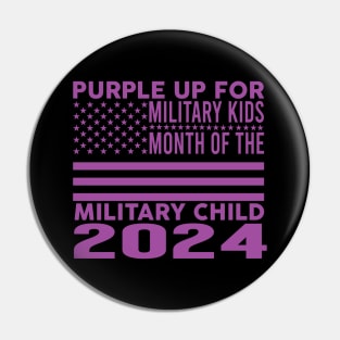 Purple Up For Military Kids Military Child Month Pin