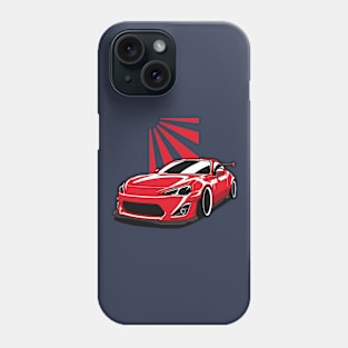 Red GT86 Widebody JDM Phone Case