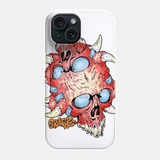 Double Pull Skull by Grafixs© Phone Case