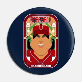 Baseball Red Blue White - Deuce Crackerjack - Indie version Pin