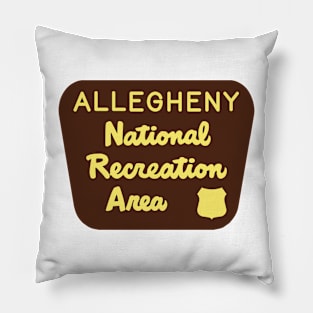 Allegheny National Recreation Area sign Pillow