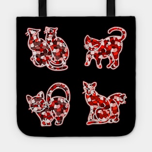 Crystal Group Cat (red) Tote