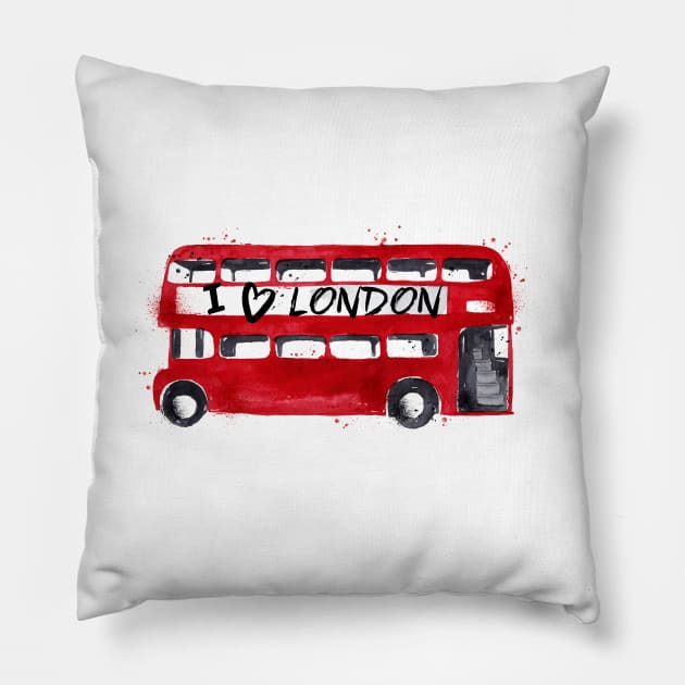 I Love London Pillow by TambuStore