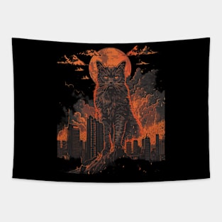 Catzilla Cat Meow Tastic Moments Captured Tapestry