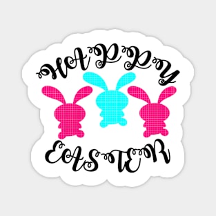 Bunnies Wishing Easter Magnet