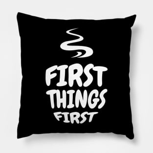 Funny Coffee Qoute Pillow