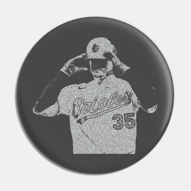 Baltimore Orioles Vintage Baseball Fan Pin by Kinanti art