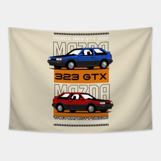 Vintage Mazda 323 GTX Tapestry