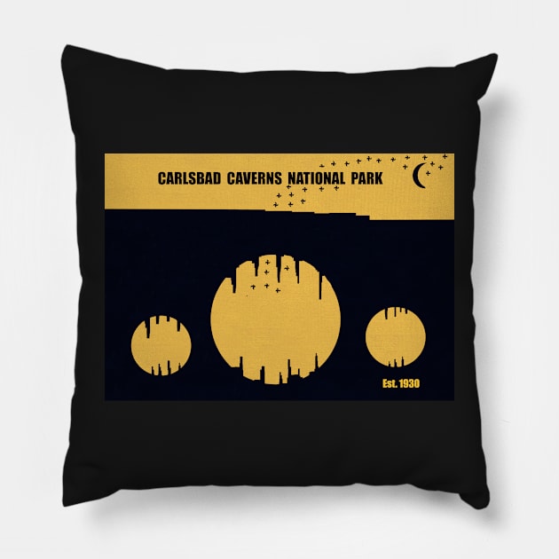 Carlsbad Caverns National Park Pillow by dltphoto