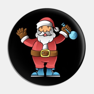 happy santa with bong Pin