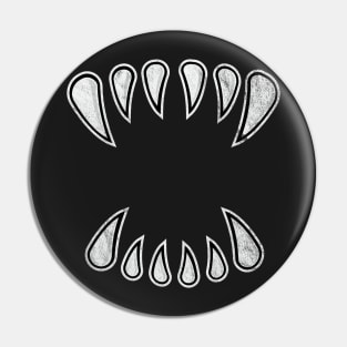 Halloween Monster Vampire Fangs Pin