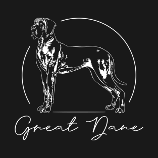 Proud Great Dane dog portrait T-Shirt