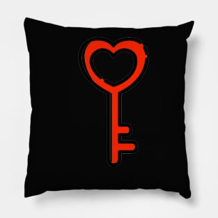 valentine's day key Pillow