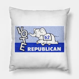 1962 Vote Republican Pillow