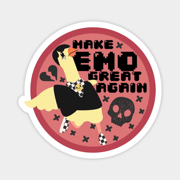 Make Emo Great Again Badge Magnet by rachelaranha