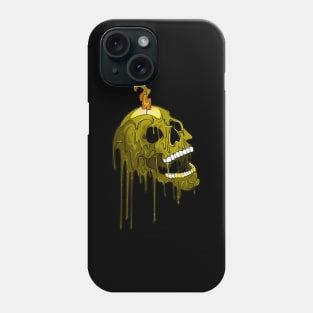 Devils Candle Dripping Skull Phone Case