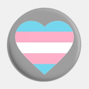 Transgender Heart Flag Pin