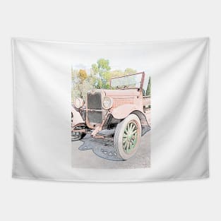 Unloved Vintage Car Tapestry