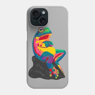 Funny Rainbow Frog Phone Case