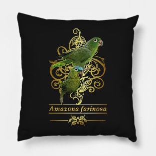 blue-crowned parrot Pillow