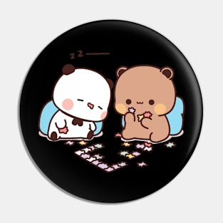 PANDA AND BROWNIE Pin